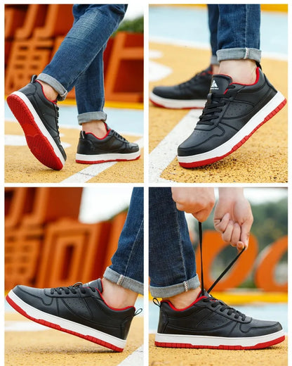 steel toe man work boots industrial fashion safety shoes men non-slip work sneakers construction waterproof work mens shoes