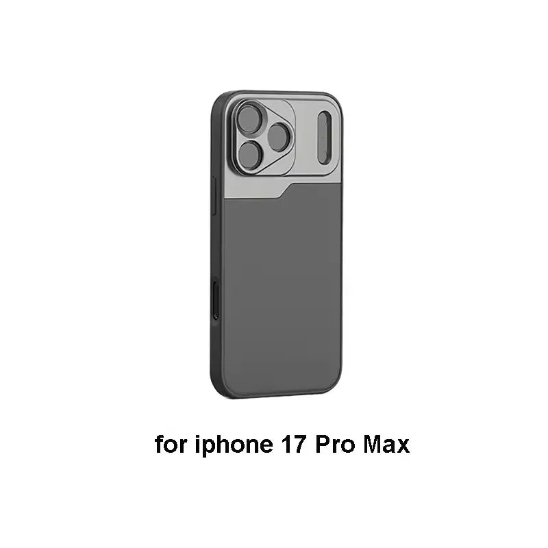 Mini Vlog 17MM Thread Lens Mount Phone Case for iPhone 17 Pro Max Air Protective Cover Anamorphic Macro Wide Angle Lens Mount