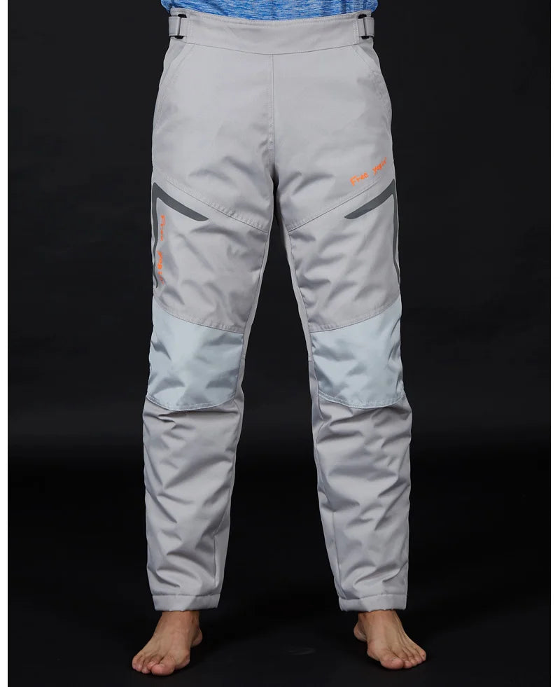 Wind-proof and warm-keeping equipment for motorcycle riding pants; fall-proof and quick-release pants in winter