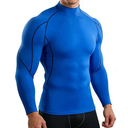 Men Running T shirt Quick Dry Bodybuilding Sport Shirt Long Sleeve Shirts Compression Top Fitness Tight Rashgard Gym T-Shirt Men