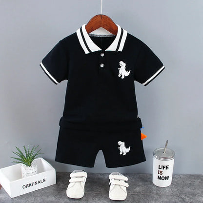 New Summer Baby Boys Clothes Children Cartoon T-Shirt Shorts 2Pcs/Set Kids Clothing Set Infant Casual Costume Toddler Tracksuits