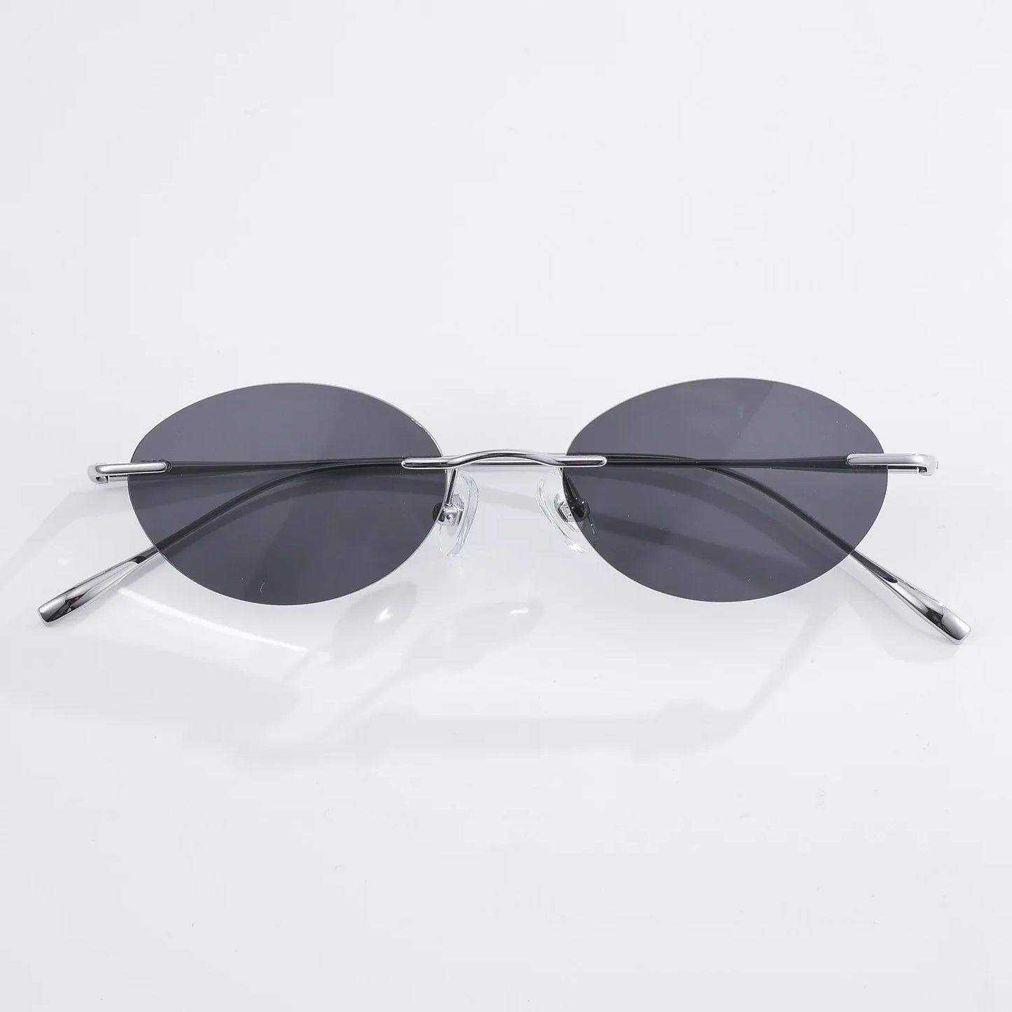 Fashion Frameless Women Polarized Sunglasses Travel Photography Sunglass Pure Titanium Frame Men Punk Sun Glasses Shades UV400