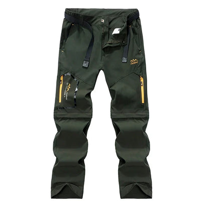Men's Convertible Cargo Tactical Pants Camping Quick Drying Outdoor Hiking Pants Zip Off Lightweight Work Trekking Trousers