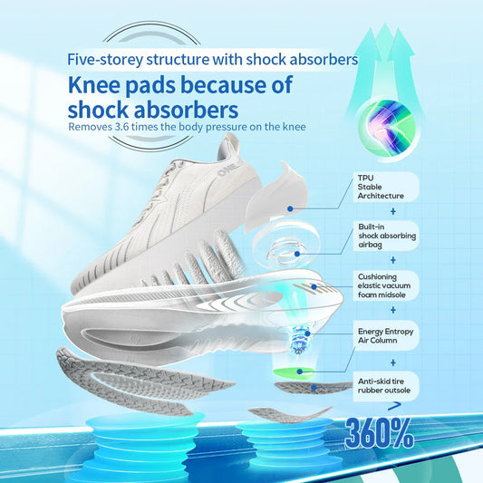 Cushioning Running Shoes For Men Suitable Heavy Runners Lace Up Sports Women Non-slip Outdoor Athletic Male Sneakers