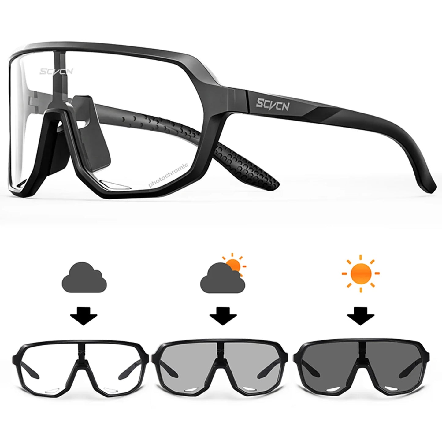 Hiking Eyewear Sports Glasses Cycling Glasses Fashion Sunglasses for Men MTB Bike Bicycle Sports UV400 Hunting Driving