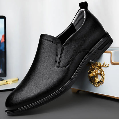 Italian Man Casual Leather Shoes Classic Summer Flat Designer Outdoor Walking Loafers Antiskid Driving Minimalist Shoes for Men