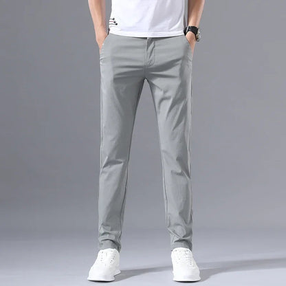 Spring Summer Thin Slim Men Casual Pants Classic Business Cotton Stretch Golf Trousers Korean Fashion Male Clothing Pants