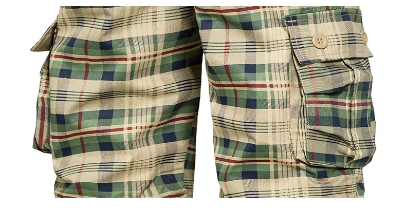 Men Camo Shorts for Men Classic Relaxed Fit Cargo Shorts Multi Pocket Outdoor Hiking Shorts