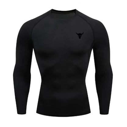 Men and women quick drying sportswear T-shirts long sleeved tight fitting clothes comfortable and breathable running clothes