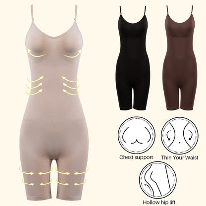 Seamless Bodysuit Compression Open Crotch Shapewear Women Push Up Corset Slimming Butt Lifter Full Body Shaper Slimmer