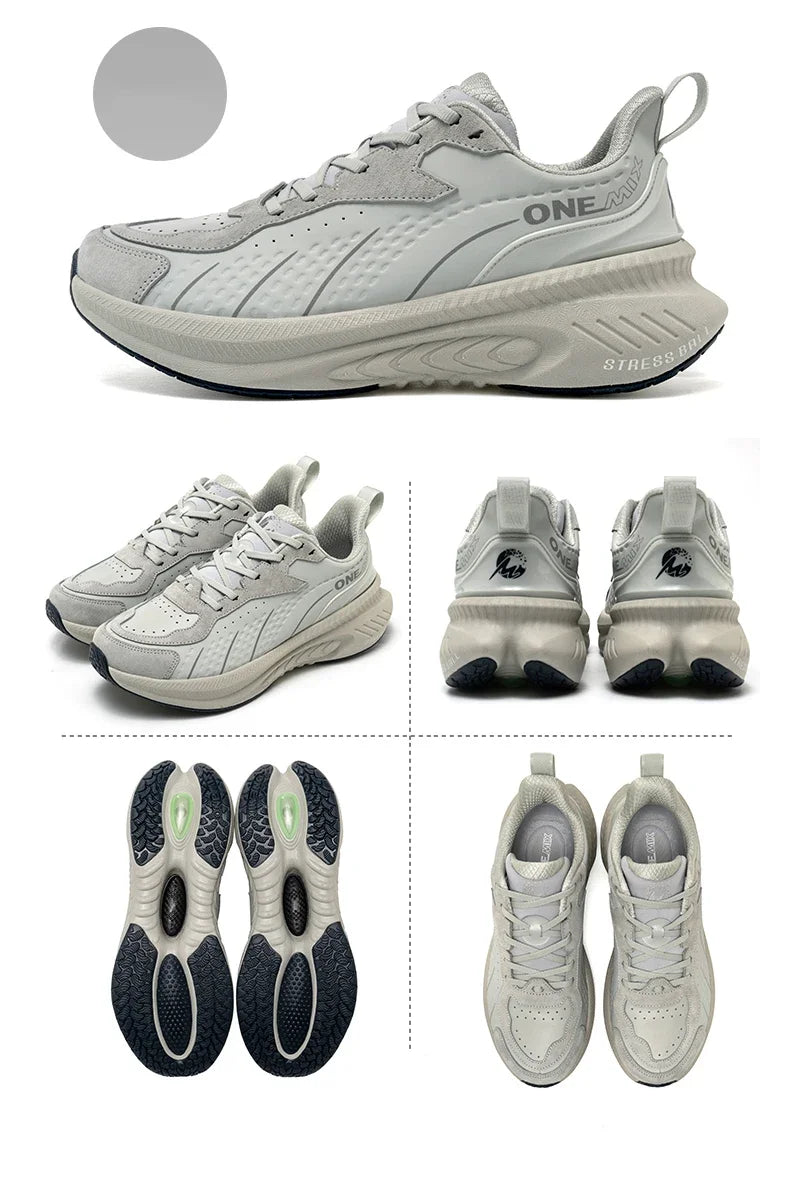 2025 Winter Training Running Shoes for Men Sport Shoes Leather Warm Wear-resistant Female Jogging Shoes Walking Sneakers
