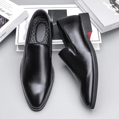 Italian brand mens Loafers Men's brown daily soft sole red sole patent leather shoes Outdoor business dress shoes big size：38-48