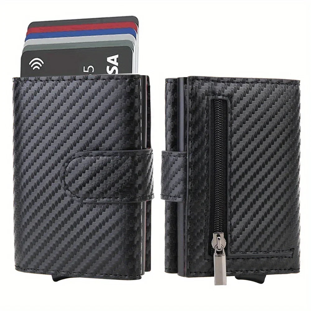 Microfiber Leather Men Wallets Fashion Card Holder Trifold Wallet Money Bags Smart Slim Thin Coin Pocket Wallet Purse