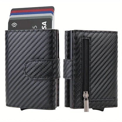 Microfiber Leather Men Wallets Fashion Card Holder Trifold Wallet Money Bags Smart Slim Thin Coin Pocket Wallet Purse