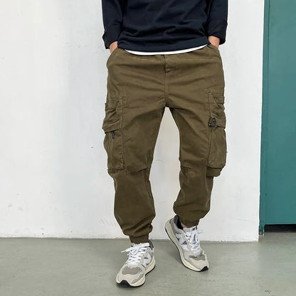 American Vintage Functional Cargo Pants Men Clothing High Quality Khaki Casual Jogging Pants Harajuku Tactical Joggers Trousers