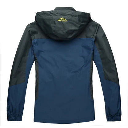 Camping Hiking Jacket Men Autumn Outdoor Sports Coats Climbing Trekking Windbreaker Travel Waterproof Jackets Black