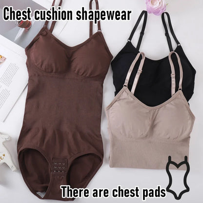 Shapewear Bodysuit for Tummy Control Women Hooks Crotch Body Shaper Stree Jumpsuit with Bras Abdomen Control