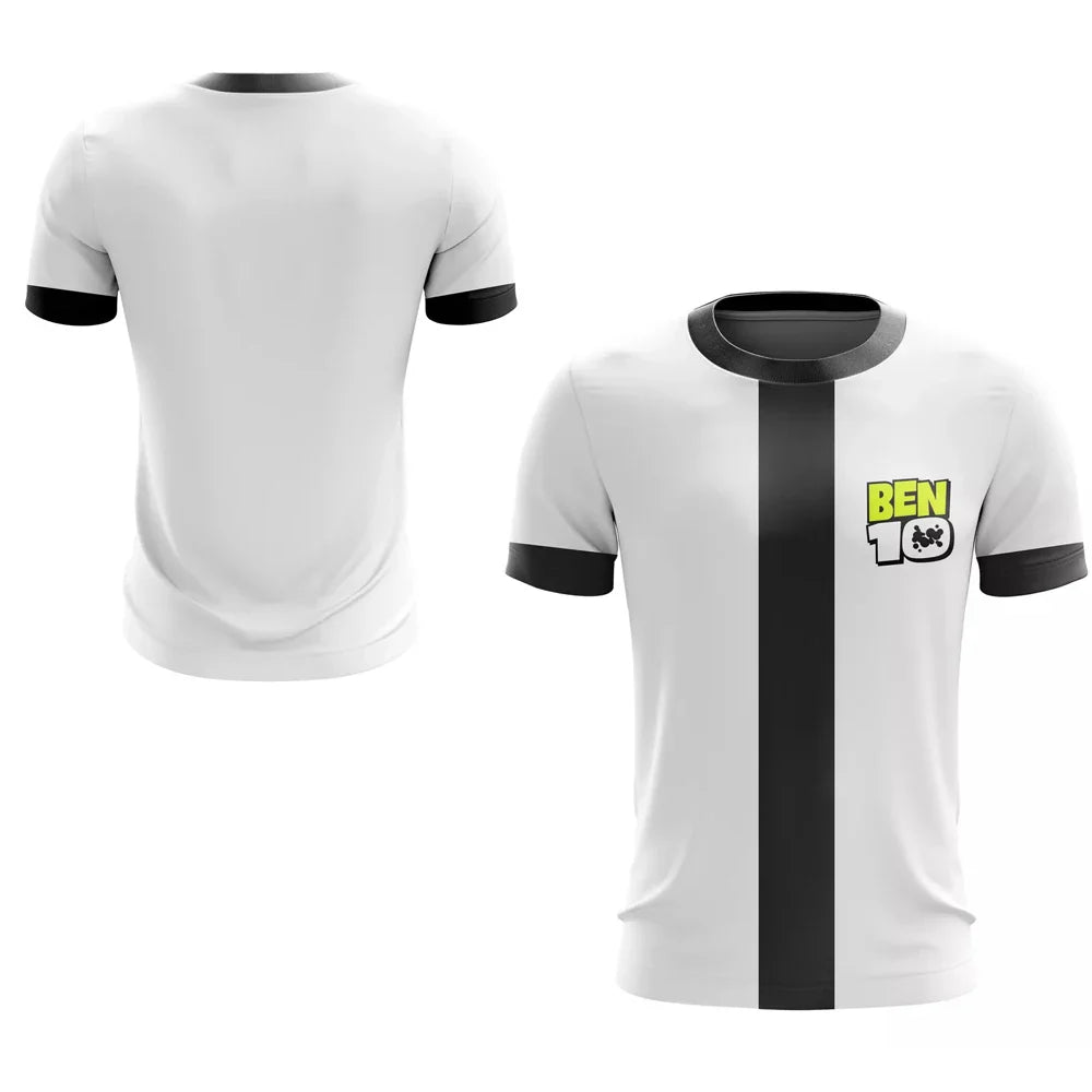 Animated Omnitrix Ben10 3D Print Men T-shirt Summer Outdoor Training Quick Dry Breathable Sport Football Jersey Short-sleeve Top