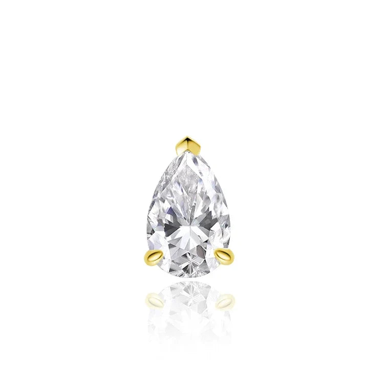 3/4/5Carat Pear Cut  Moissanite Omega Necklace For Women S925 Silver Waterdrop Solitaire Diamond Collar Necklace GRA Certificate