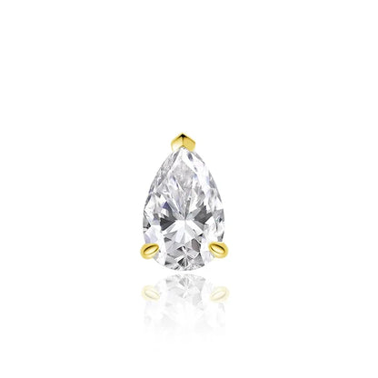 3/4/5Carat Pear Cut  Moissanite Omega Necklace For Women S925 Silver Waterdrop Solitaire Diamond Collar Necklace GRA Certificate