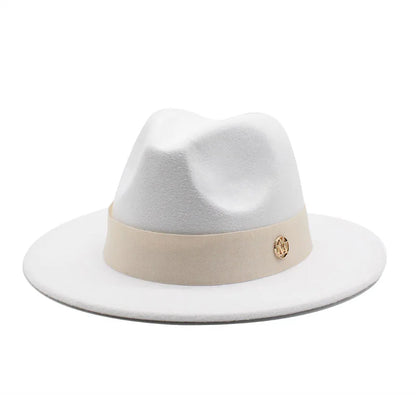 New Fedora Hat for Women Winter Elegant Fashion Formal Wedding Decorate Church Cap Panama Party Jazz Hat Chapeau Femme