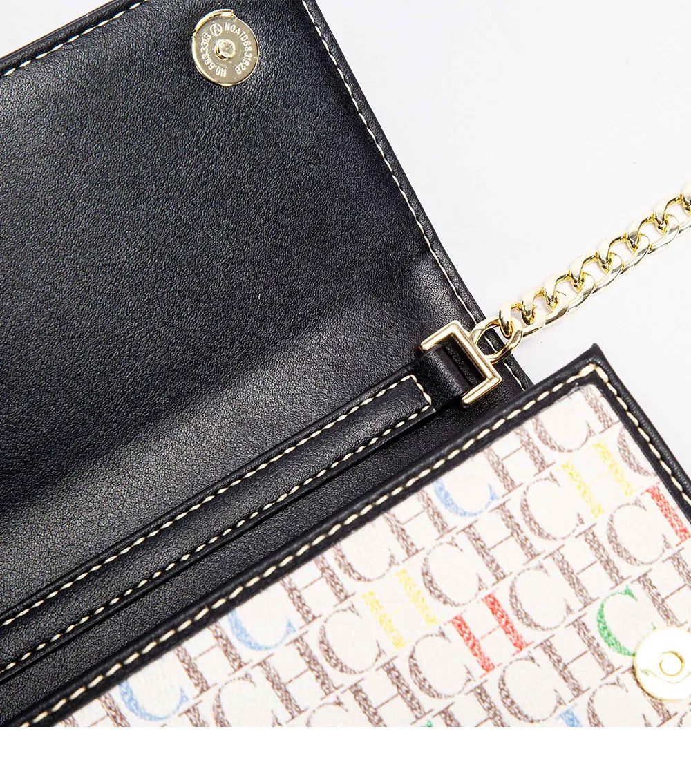 Fashionable Classic Retro Women's New Shoulder Bag PVC Material Business Office Commuter Women's Chain Bag