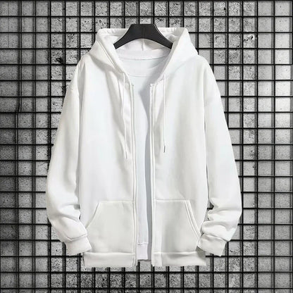 2025 New Arrival Men's Zipper Hoodie Sweatpants 2 Piece Set High Quality Hooded Long Sleeve Sweatshirt Autumn Winter Tracksuit