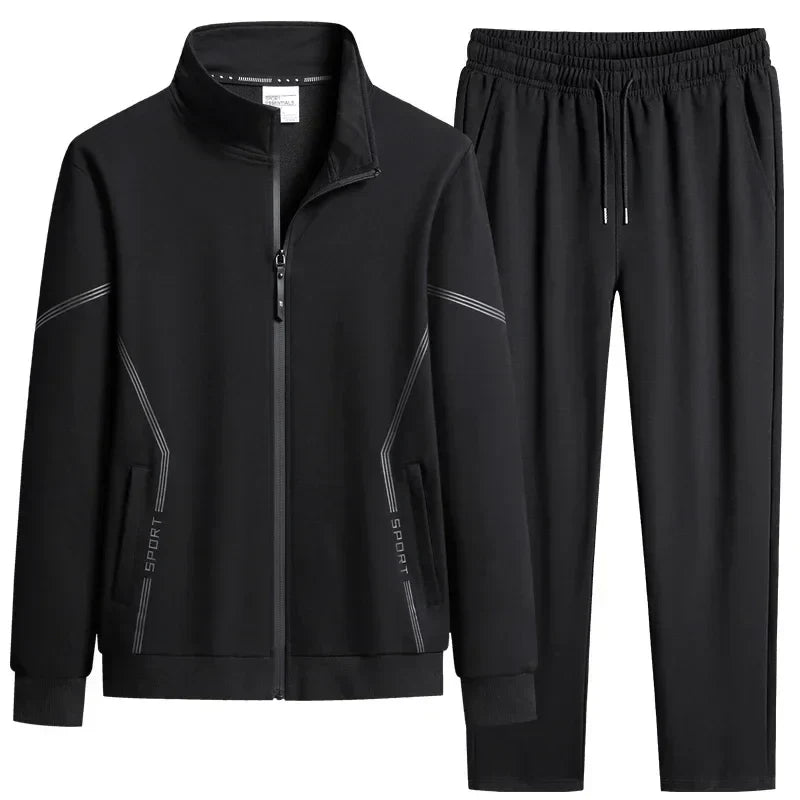 Unisex Jogging Suit MEN Plus Size 6XL 7XL 8XL Men's Tracksuit Suit New Arrive Tracksuit Mens Casual Solid Solor Sweatpant Set
