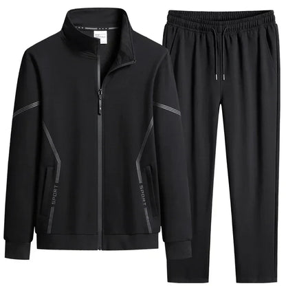 Unisex Jogging Suit MEN Plus Size 6XL 7XL 8XL Men's Tracksuit Suit New Arrive Tracksuit Mens Casual Solid Solor Sweatpant Set