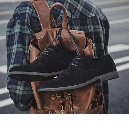 Luxury Men Derby Shoes High Quality Suede Leather Shoes for Men Business Casual Shoes Lace-Up Men Party Wedding Shoes Large Size