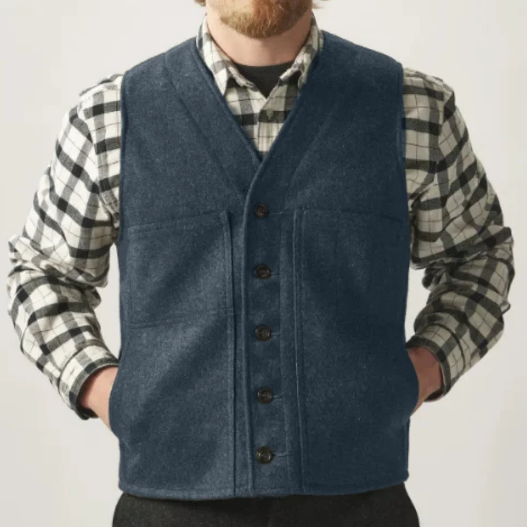 Men Vest Army Green Herringbone Single Button Waistcoat For Wedding Birthday Banquet Party Business Office Work Men Suit Vest