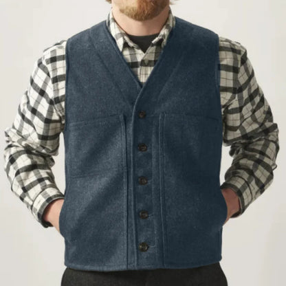 Men Vest Army Green Herringbone Single Button Waistcoat For Wedding Birthday Banquet Party Business Office Work Men Suit Vest