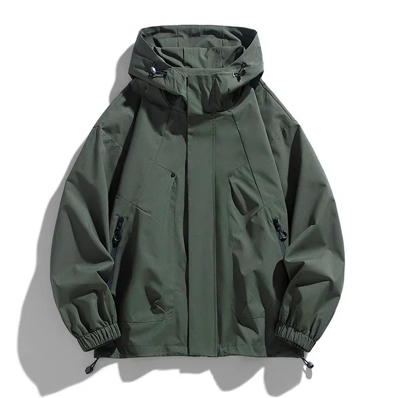 Softshell 8XL Men Jacket Hooded Windbreaker Trench Oversize 6XL 7XL Plus Size Waterproof Black Bomber Camping Loose Thin Coats