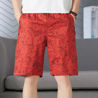 Men's Quick Dry Cotton Short Relaxed Fit Casual Sweat Shorts Joggers Big Size 6XL Man Beach Print Shorts Swimsuit