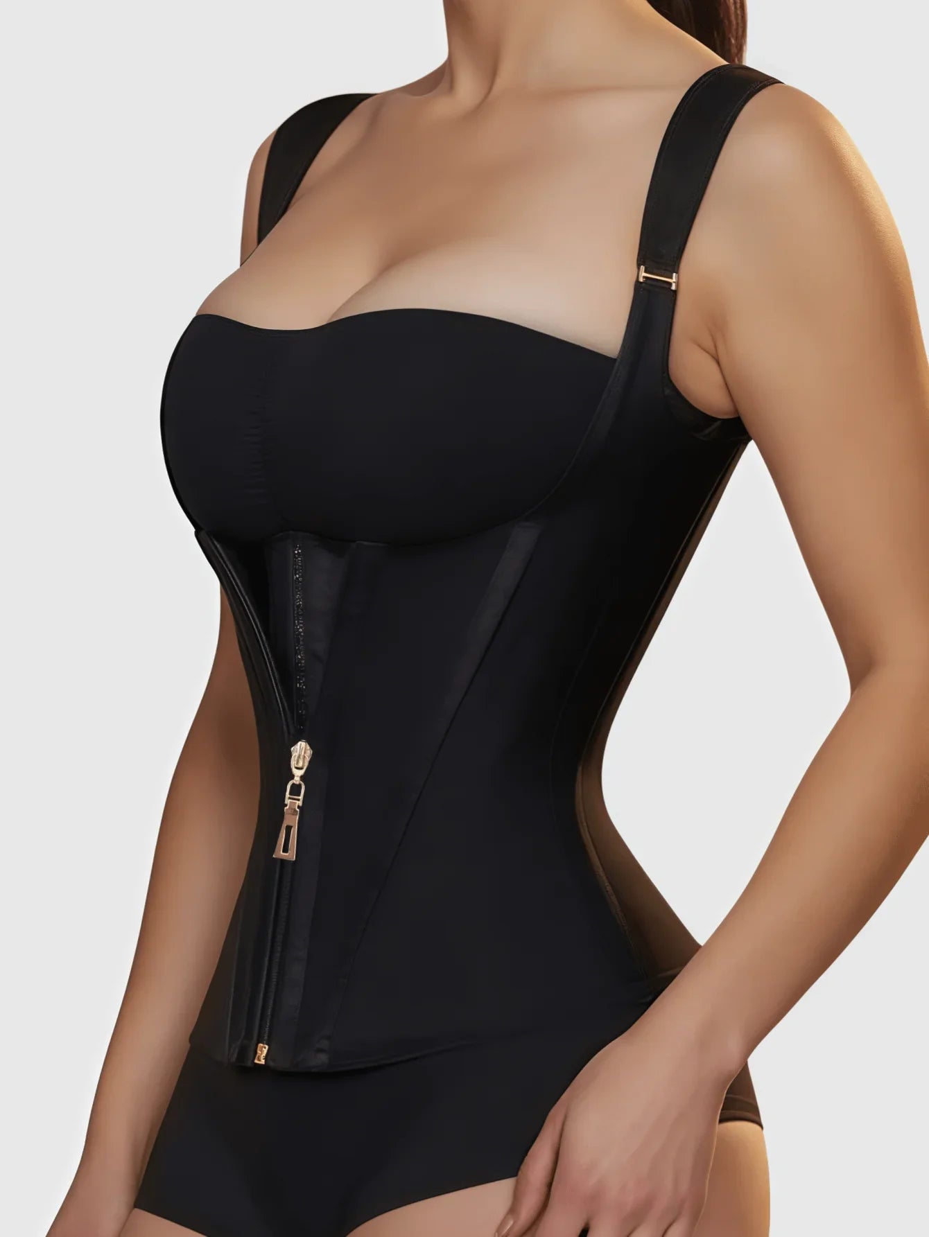 Women Latex Waist Trainer Corset Tummy Control Body Shaper Shapewear Colombianas fajas Slimming Girdle Zipper Flat Belly Belt