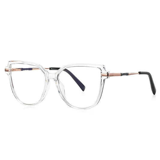 Stylish Large Frame Simple Geometric Design Anti-blue Light Reading Glasses Customized Prescription Available PFD2210