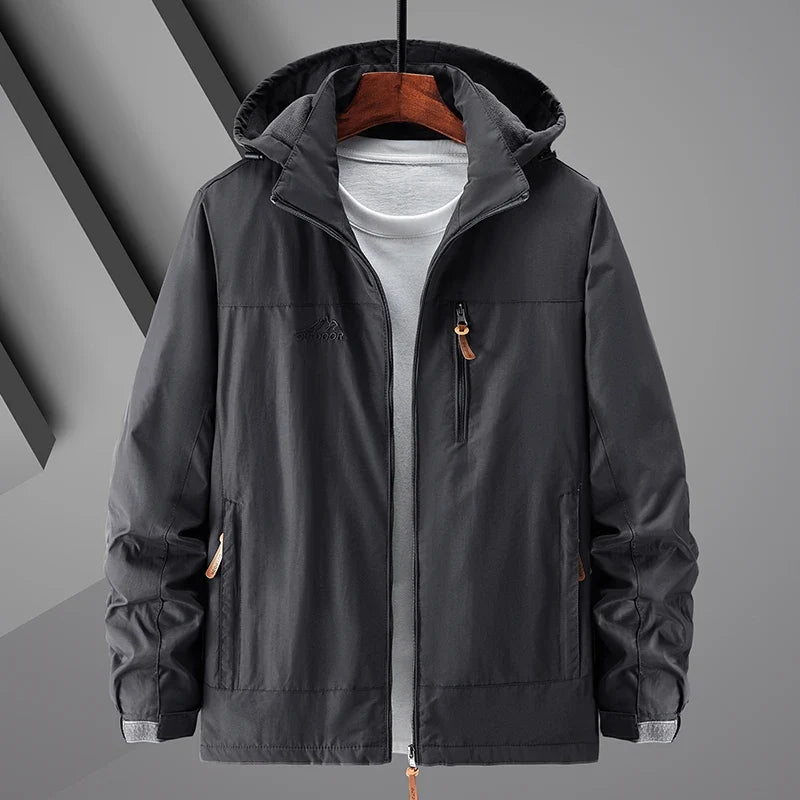 Casual Warm Military Tactical Coat Men Large Size Jacket Autumn Winter Padded Thickened Outdoor Punching Hiking Jacket Men's Top