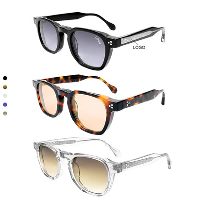 Polarized Sunglasses Unisex Thick Acetate  Frame UV400 Protection Outdoor Driving Daily Wear Lightweight Anti Scratch