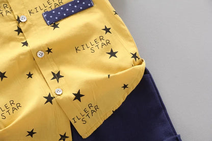 New Summer Baby Clothes Suit Children Boys Casual Shirt Shorts 2Pcs/Sets Infant Outfits Toddler Fashion Costume Kids Tracksuits