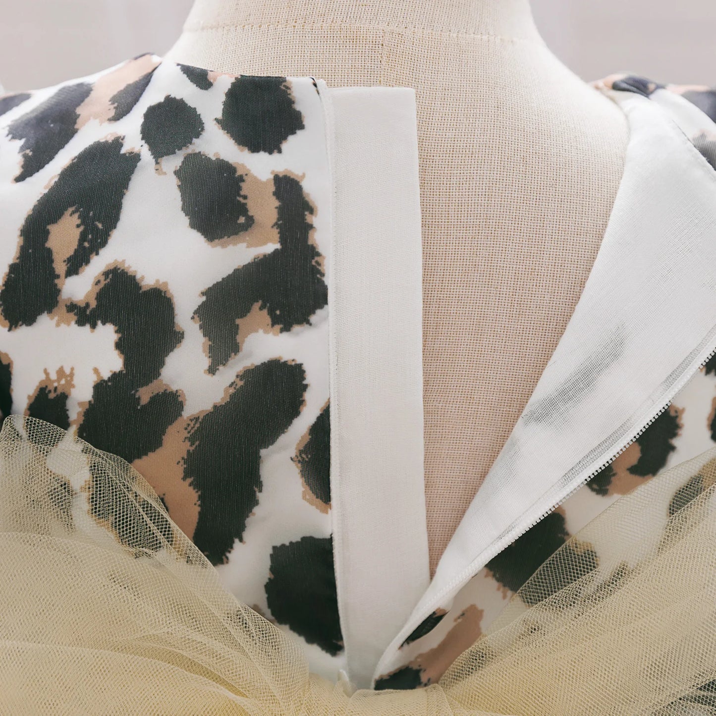 Leopard Princess Party Baby Girl Dress Toddler Tulle Wedding Bridesmaid Evening Dresses for Girls 1st Birthday Prom Tutu Costume