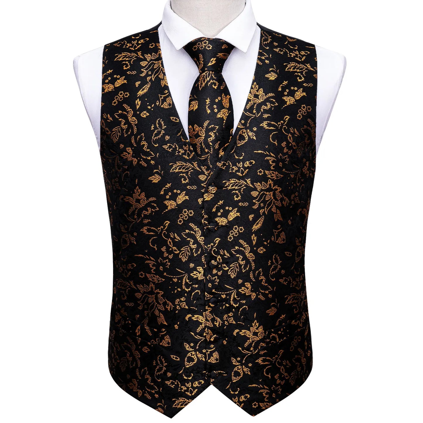 Green Suit Vest Men Paisley Waistcoat Plaid Silk Tie Handkerchief Cufflinks for Wedding Summer Vests Tuxedo MJ-2004 Barry.Wang