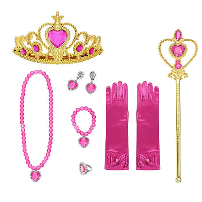 Girls Princess Dress Sleeping Beauty Aurora Cosplay Costume 2025 Kids Carnival Birthday Party Pink  Long Sleeve  Evening Dresses