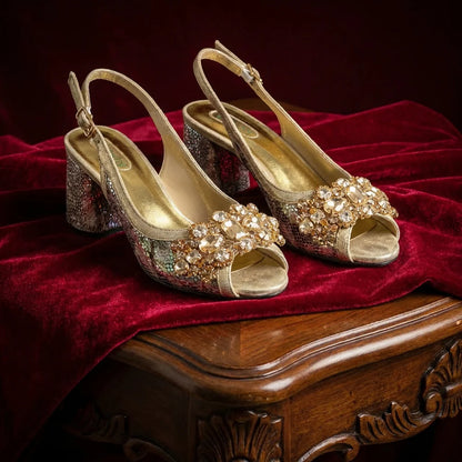 2026 New Green Elegant Women's High Heels Shoes  & Bag Set Rhinestone-Embellished Designer Shoes Perfect for Special Occasionss