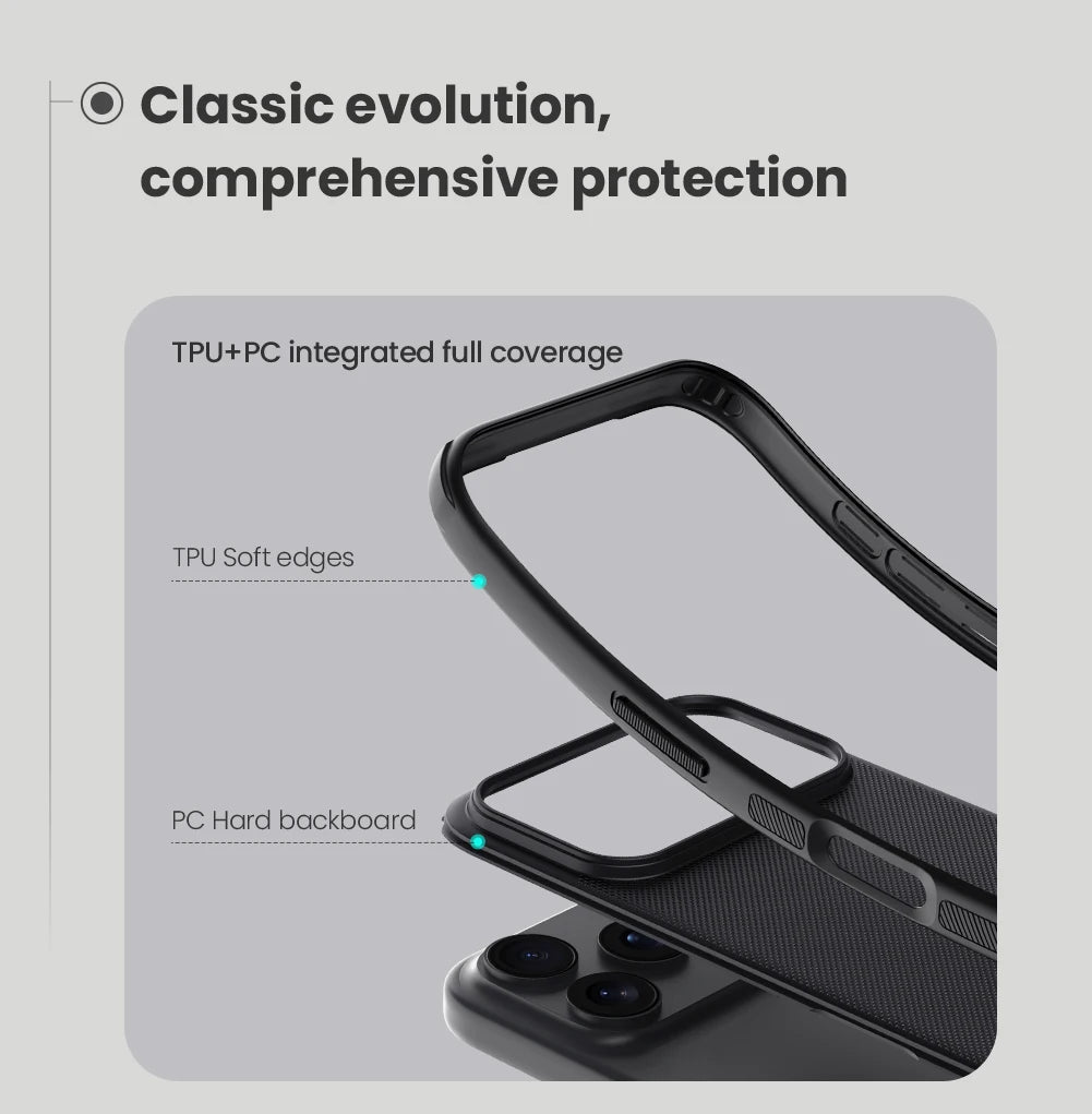 For iPhone 17 Pro Max Case NILLKIN Frosted Shield Pro TPU PC Hard Cover For iPhone17 Air