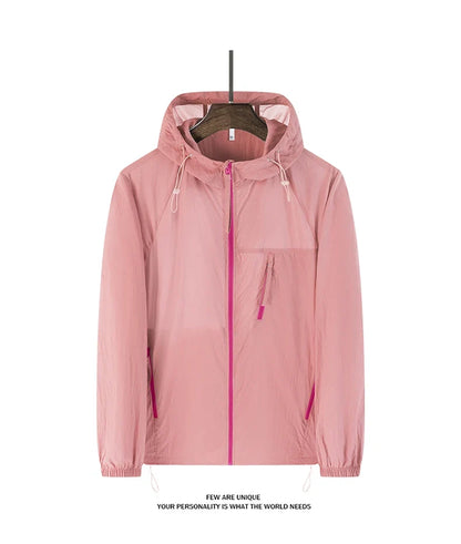 Summer Windbreaker Men Women Lightweight Sun Protection Jacket Unisex Camping Climbing Hiking Outdoor Waterproof Coat