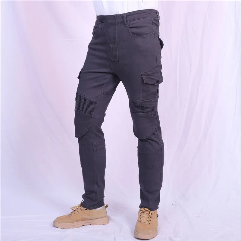 Motorcycle Jeans Pantalones Motocicleta Hombre Featherbed Jeans Standard Version Car Ride Trousers Pant Summer Riding