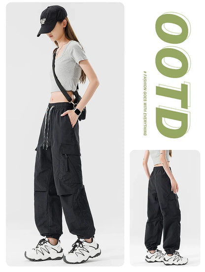 Hiking Men Pant Breathable Waterproof Trousers Elastic Waist Camping Pant Women Slant Pockets Travel Pant Outdoor Sports Pant