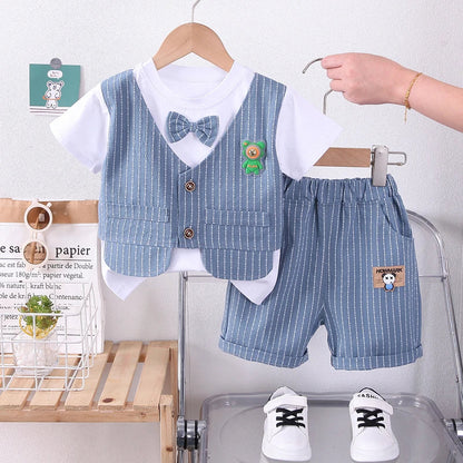New Summer Baby Girl Clothes Children Boys Fashion T-Shirt Shorts 2Pcs/Set Toddler Casual Costume Infant Outfits Kids Tracksuits