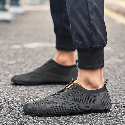 Summer Men Shoes Mesh Flat Outdoor High Quality Walking Shoes Comfortable Lace Up Breathable Non Slip Casual Man Shoe