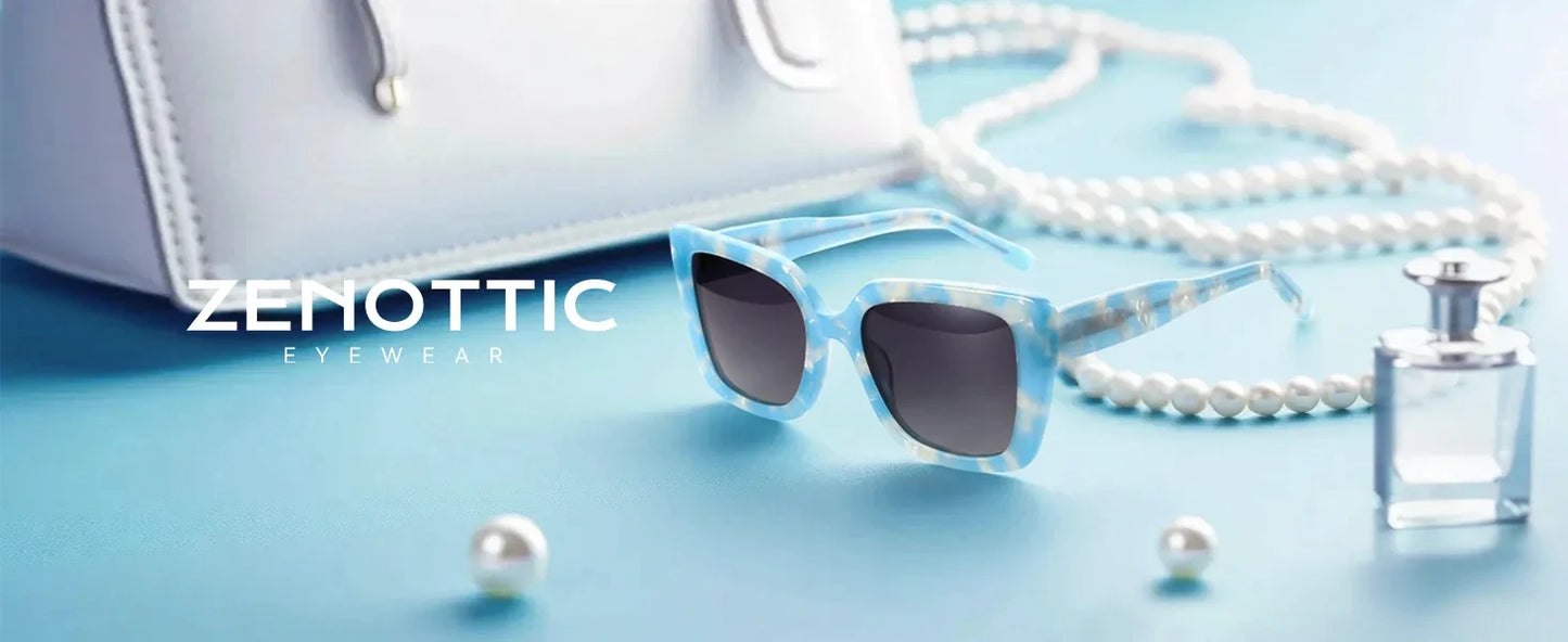 2026 New Square Polarized Sunglasses Women Thick Frame UV400 Protection Acetate Sun Glasses for Ladies Shopping Gift